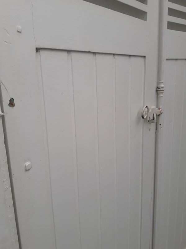 Arched shutters oak louvers H226xW277 4 leaves