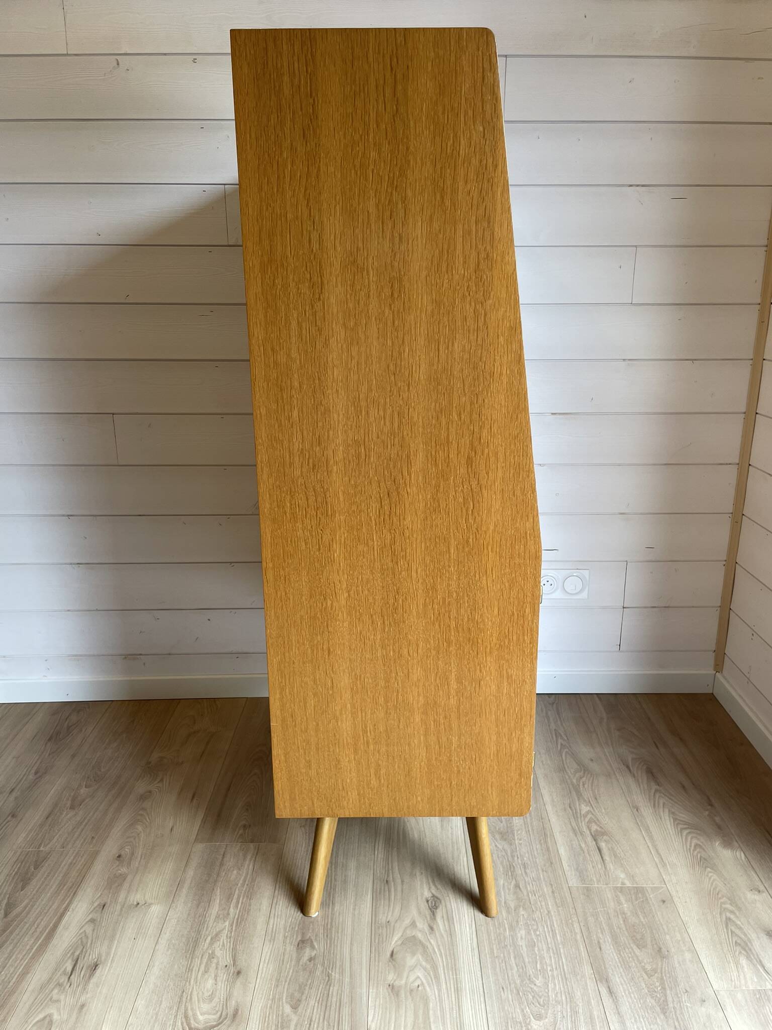 Vintage Scandinavian Secretary Desk 1960s - Oak Colour