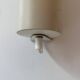 Pair of vintage adjustable wall lights, white metal, Sweden 1970