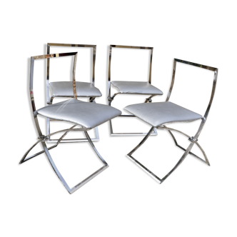 Série de 4 chaises de Marcello Cuneo modèle « Luisa » 1970