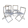 Marcello Cuneo model 4 chairs series "Luisa" 1970