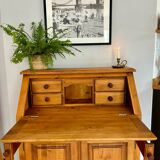 Bureau secrétaire en pin savoyarde