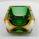 1960s Square Ashtray in Murano Glass by Flavio Poli for Seguso.