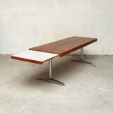 Extensible low table with metal feet 1960s