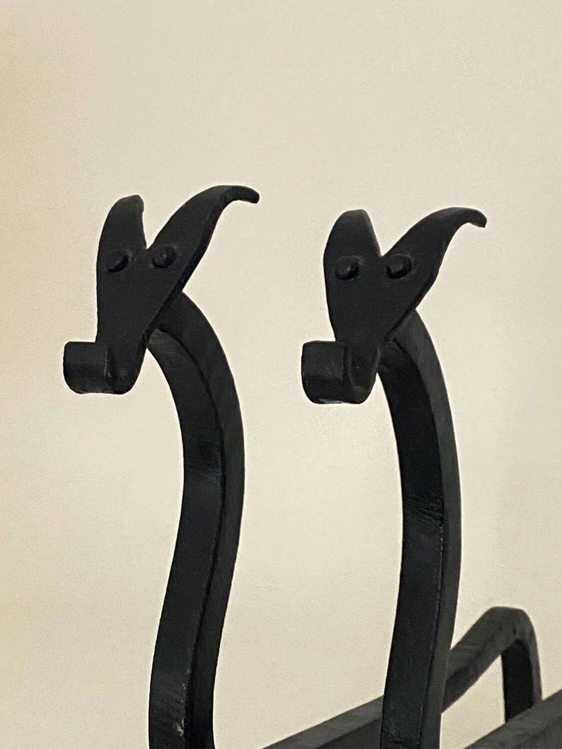 Pair of zoomorphic andirons