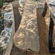 Table set, stools and benches