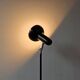 Black model 5427 adjustable floor lamp model for hagoort, 1970's
