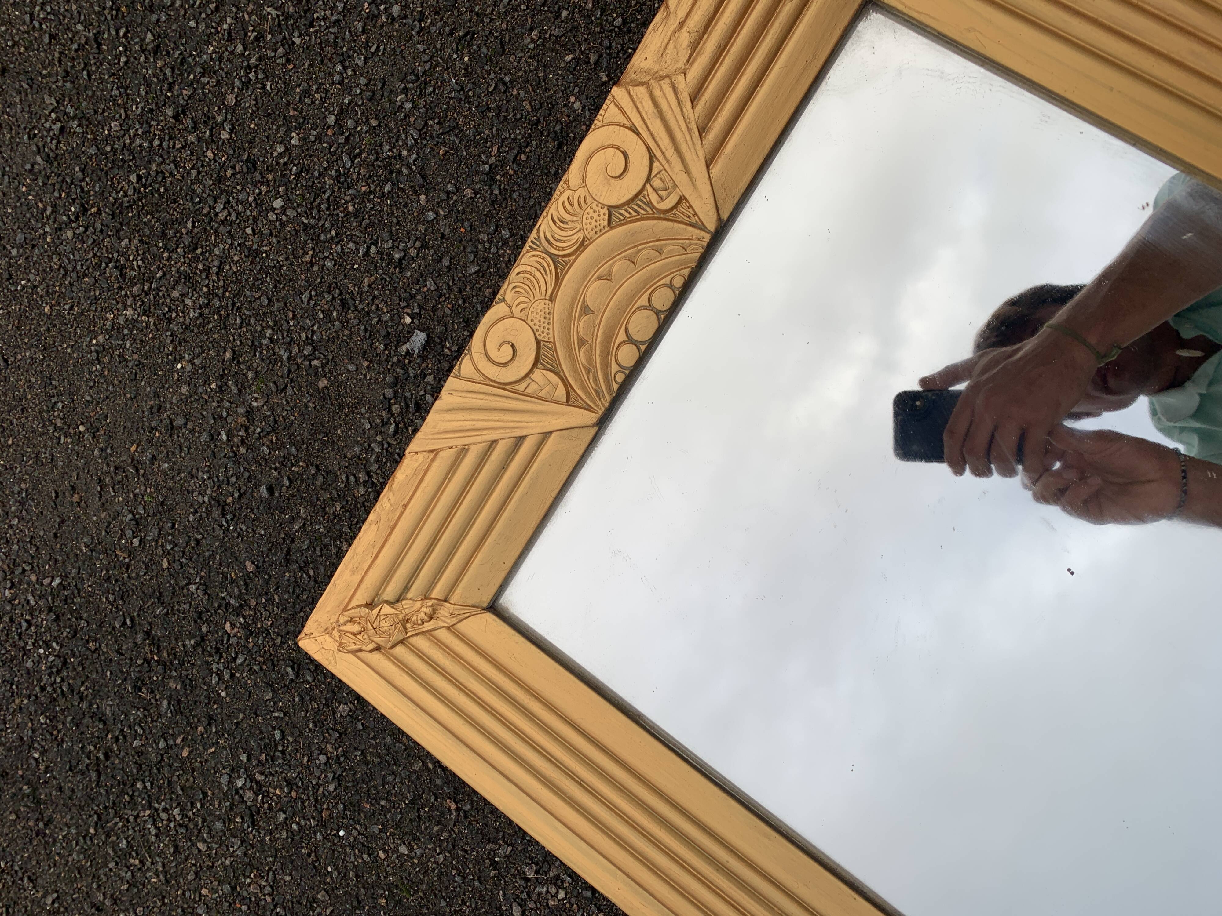 Old art deco style mirror