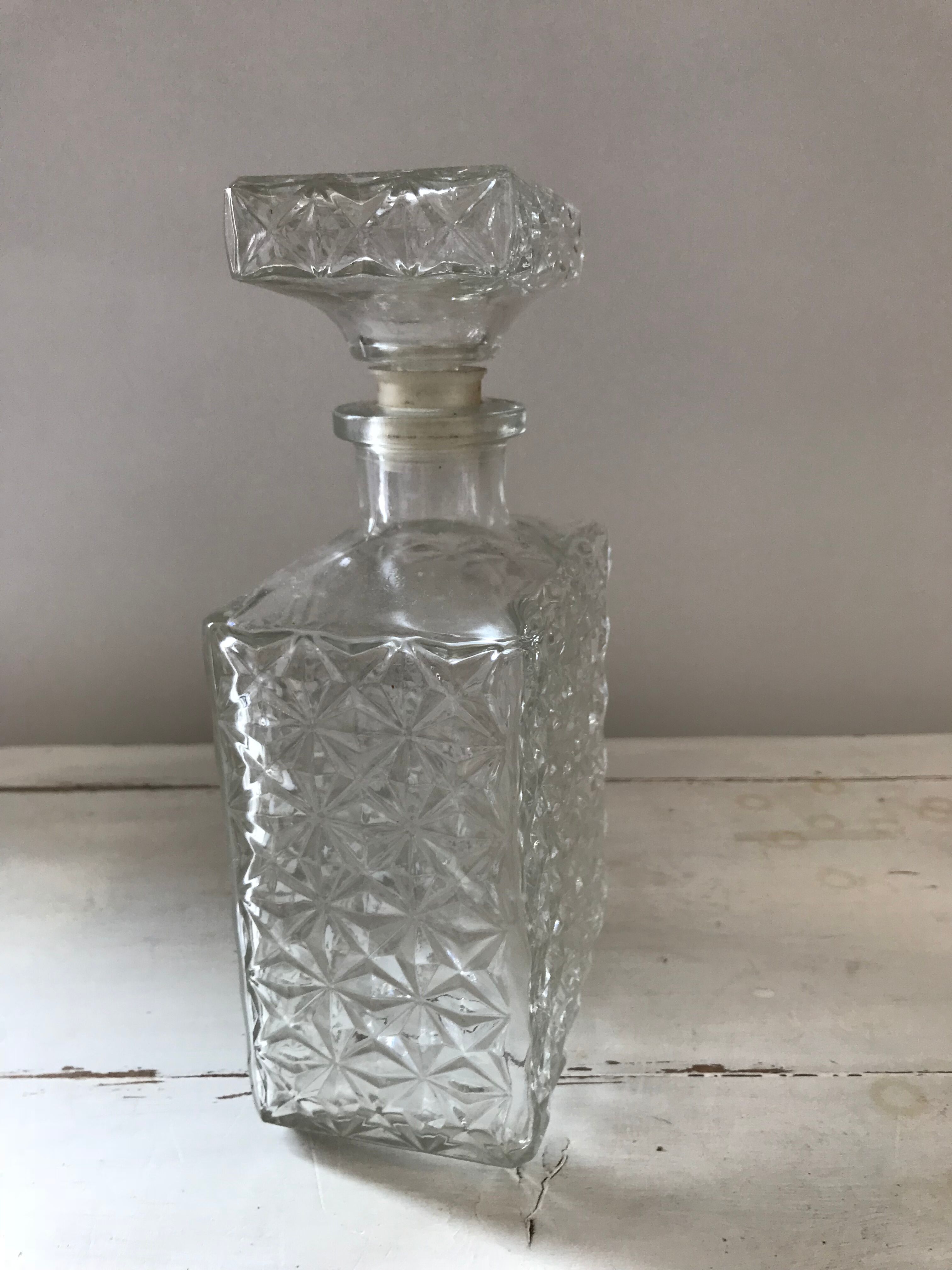 Vintage whiskey decanter