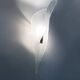 Very large handcrafted frosted glass wall sconce. Ice, Iceberg