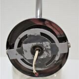 Sconce chrome and smoked glass vintage design 70s