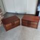 Pair of vintage Scandinavian design modules, bedside table, chest of drawers, sideboard, table.