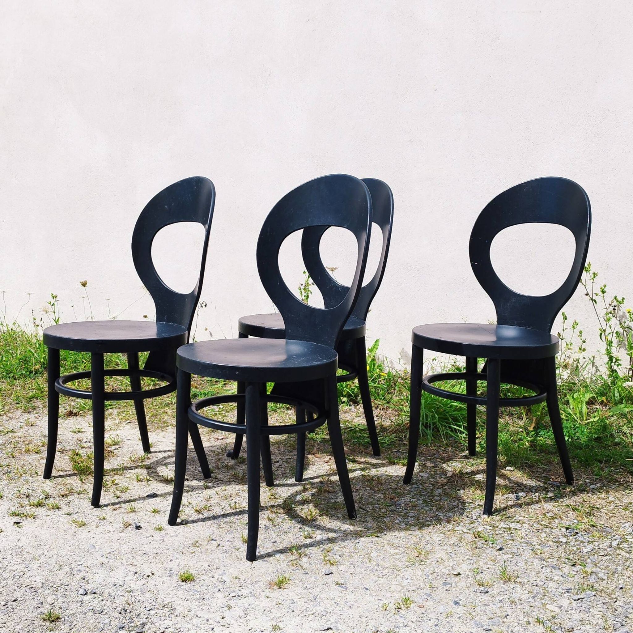 Serie de 4 chaises modèle Baumann