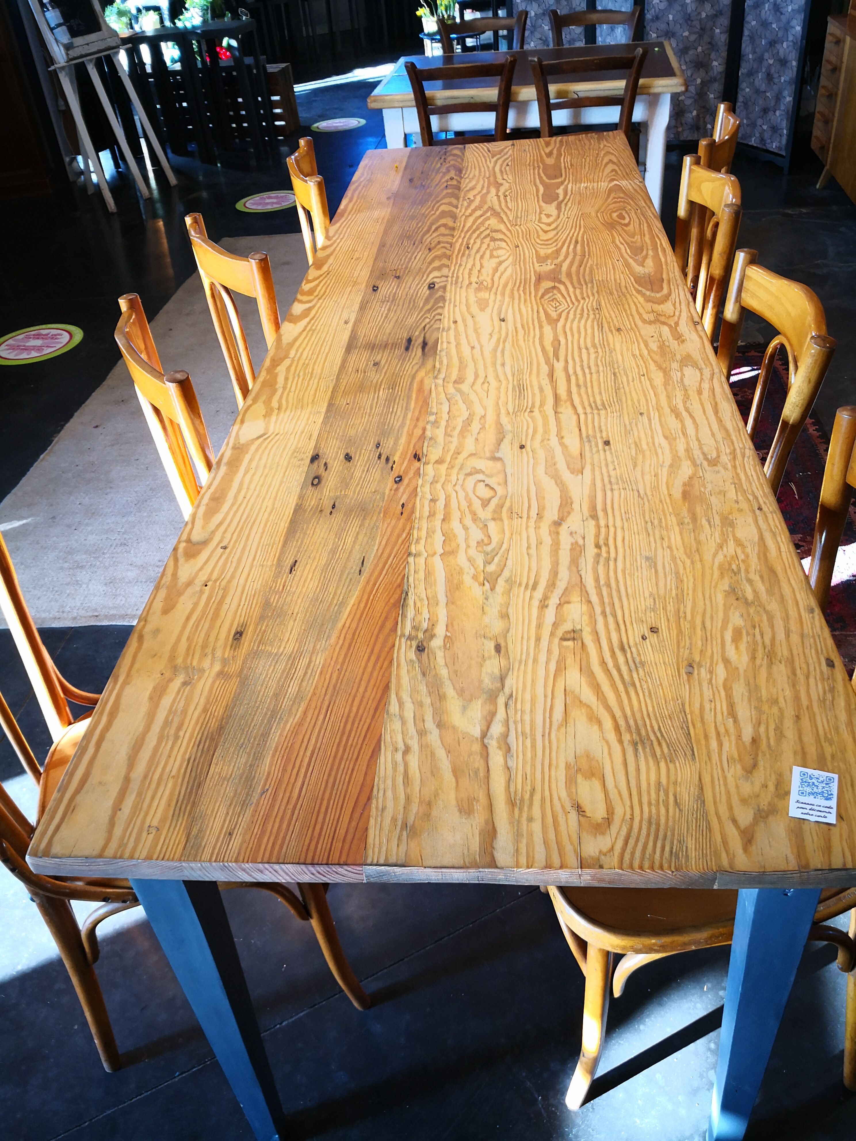 Vintage table, 2,40m, 8 people