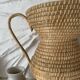 Straw amphora in Burgundy style 35 cm, French wickerwork.