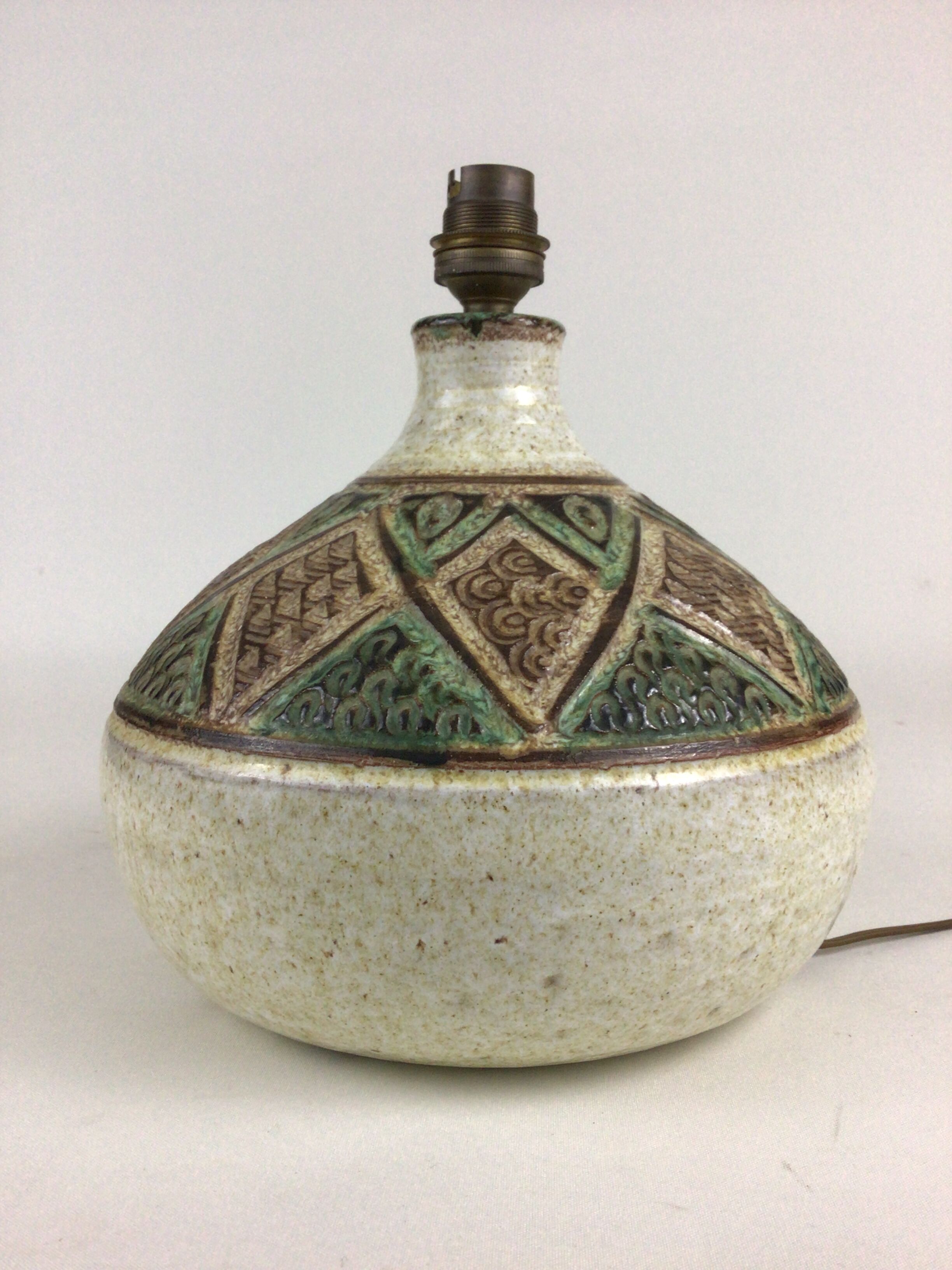 Ceramic lamp foot Vallauris Marcel Giraud