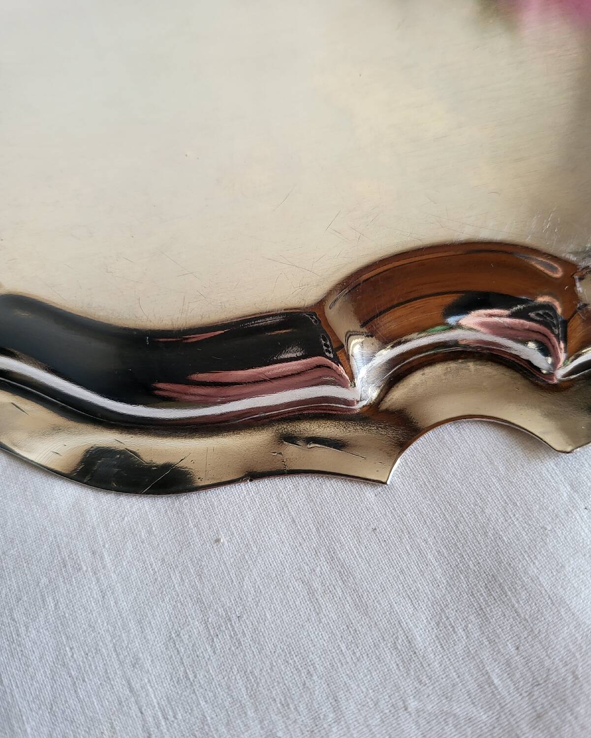 Silver-plated service tray English