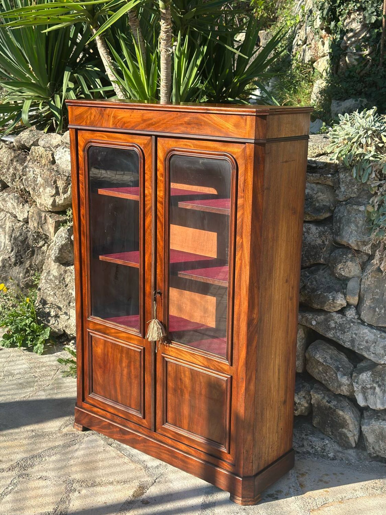 Vitrine /Bibliotheque en Acajou Époque XIX siècle.