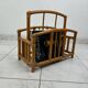 Vintage bamboo magazine rack