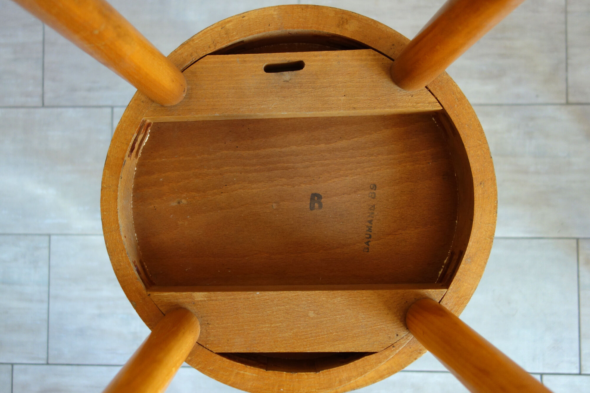 Baumann vintage top stool