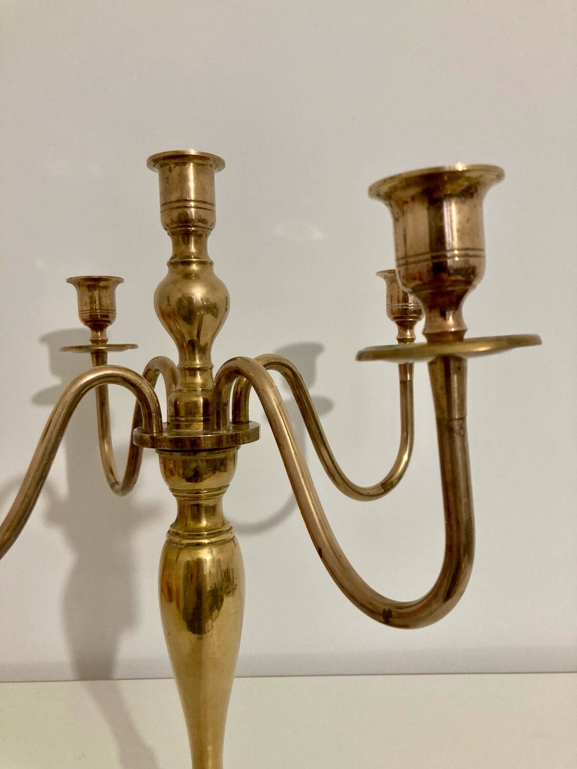 Large brass candlestick