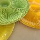 Digoin Sarreguemines oyster plates in slip