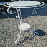 Wrought iron garden table