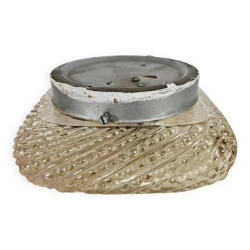 Glashutte Limburg - Tynell style - ceiling lamp - amber - 3rd quarter 20th