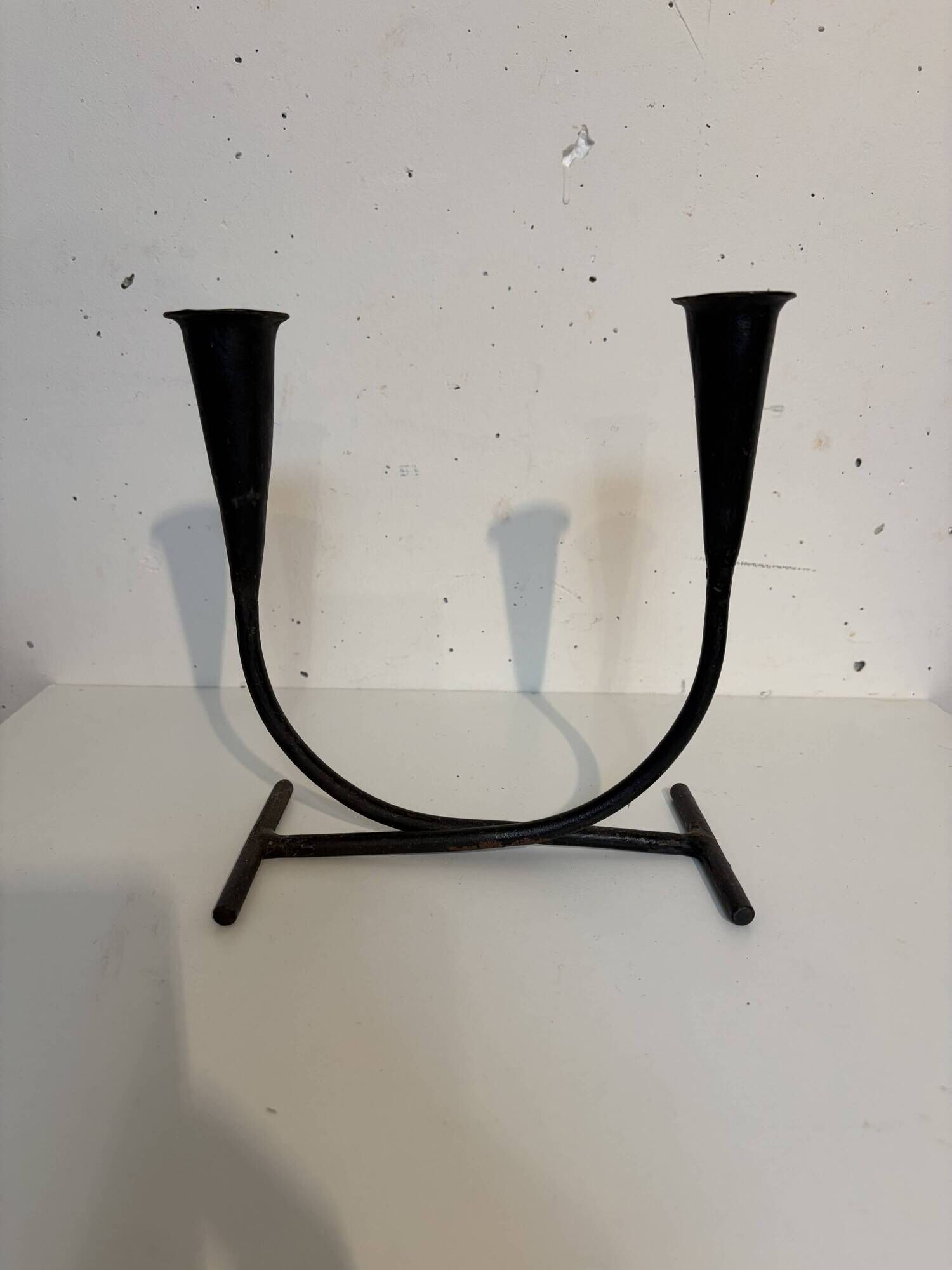 Pair of candlesticks, Folk art, 1950