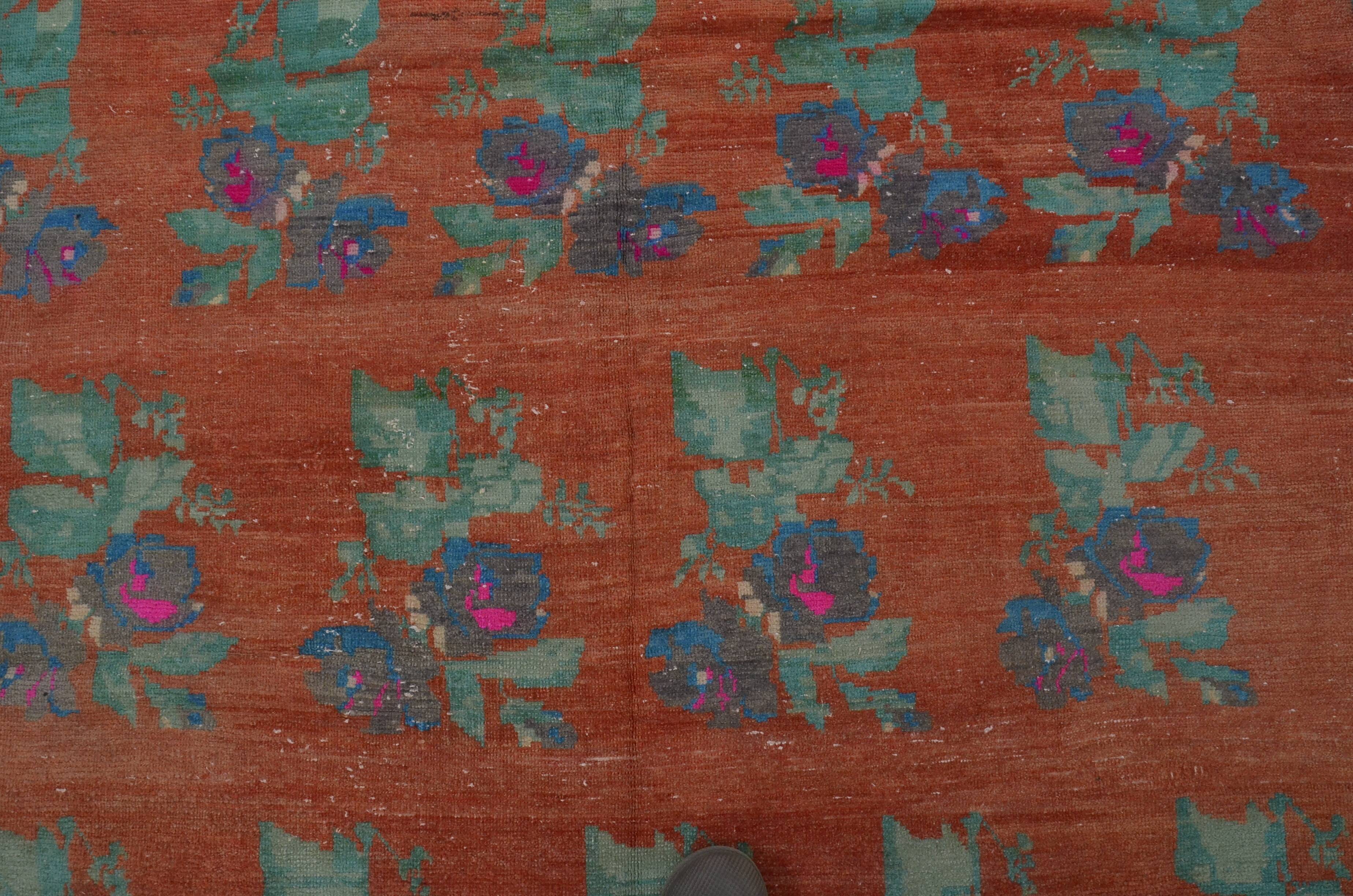 Flower Vintage Anatolian Rug sku1253