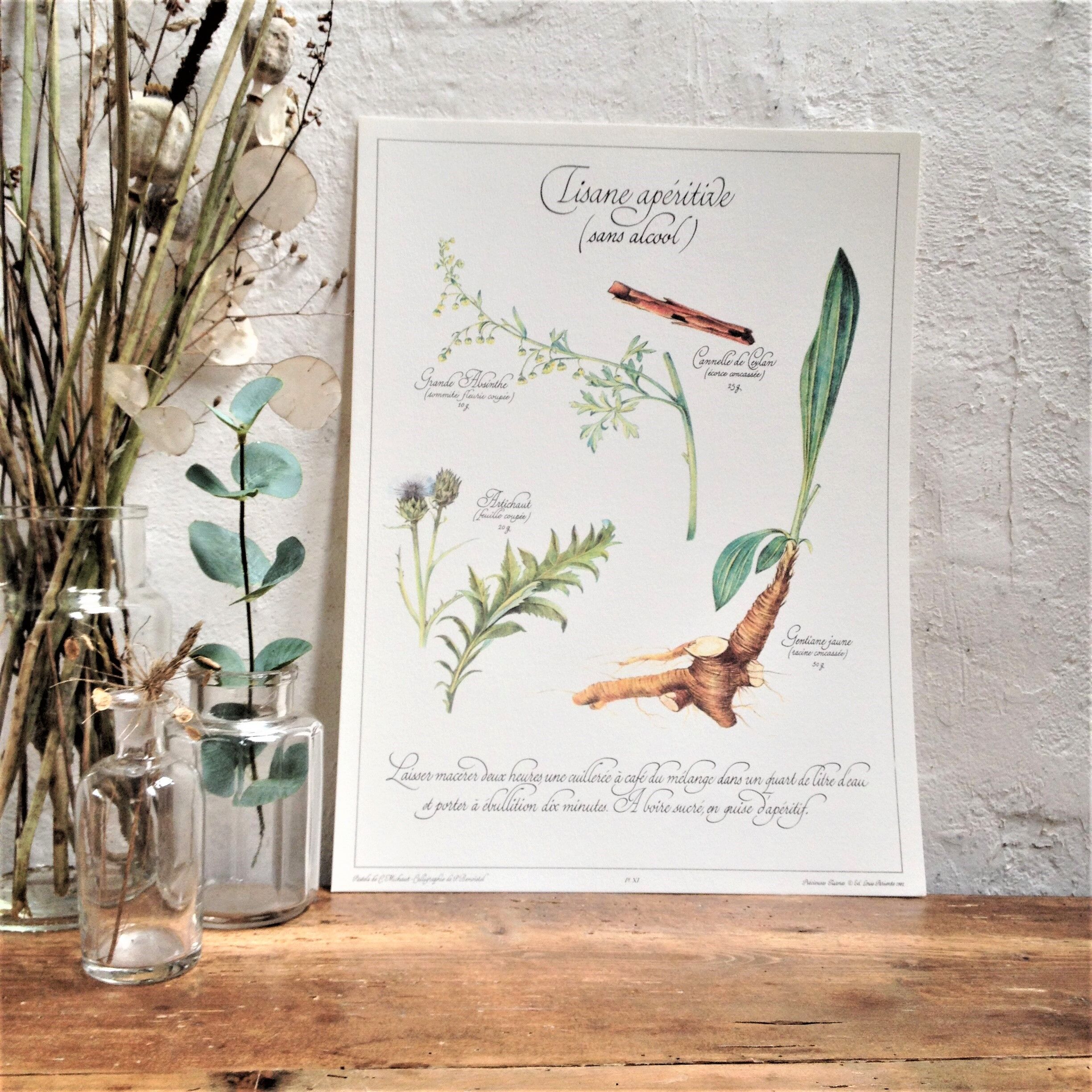 Non-alcoholic botanical herbal tea board