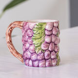 4 old mugs in Bassano slip signed