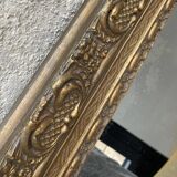 Gilded mirror in wood and stucco, 19th century, 60x88cm