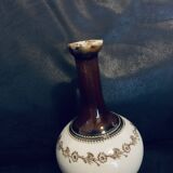 Saint Uze sandstone pitcher 1900s 19.5cm Old vintage steel earth