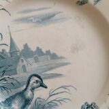4 assiettes Gien modèle Canards