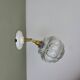 Vintage glass globe wall light