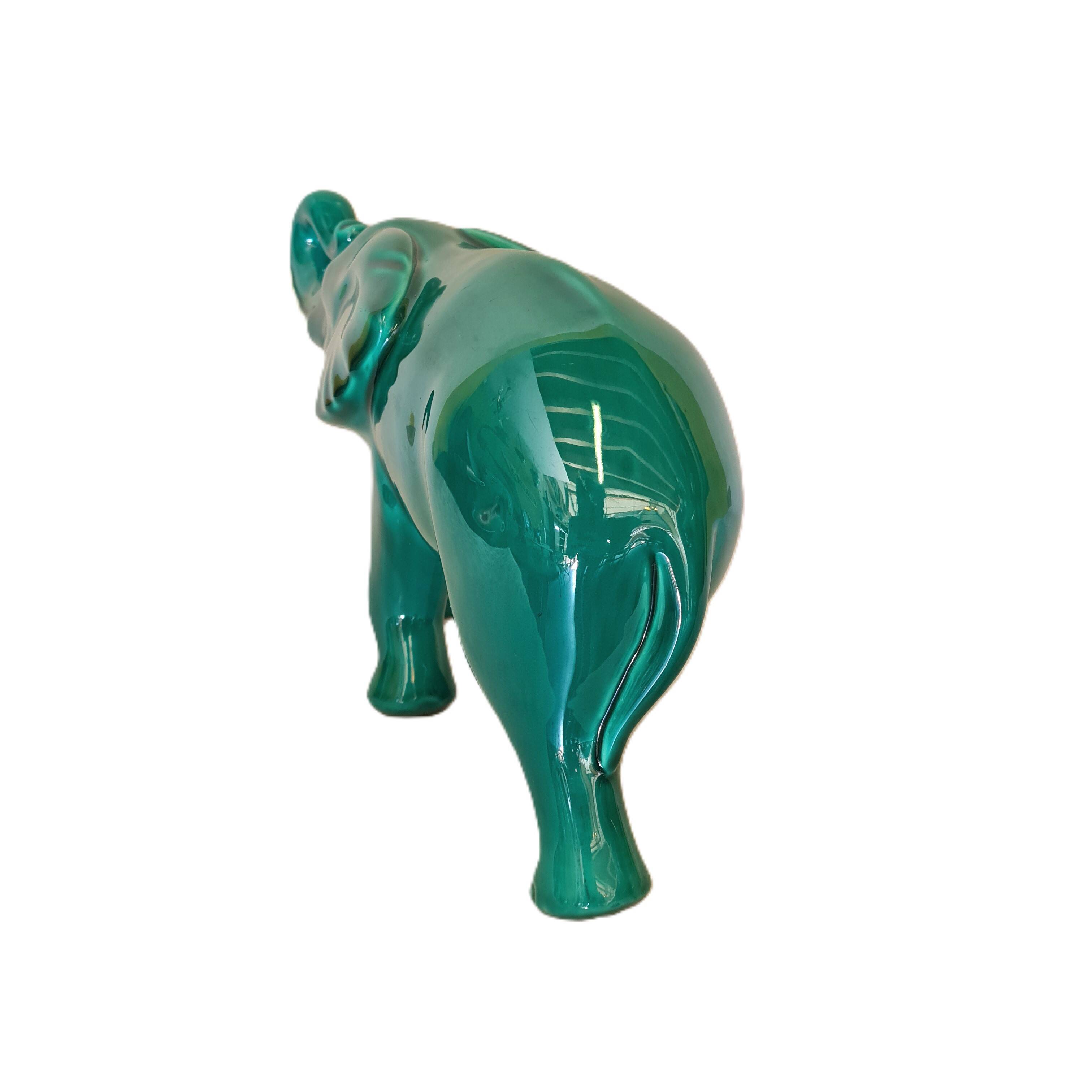 Statue d'éléphant en céramique française, années 1960