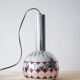 Small chrome steel pendant from the 60s/70s (16 cm)