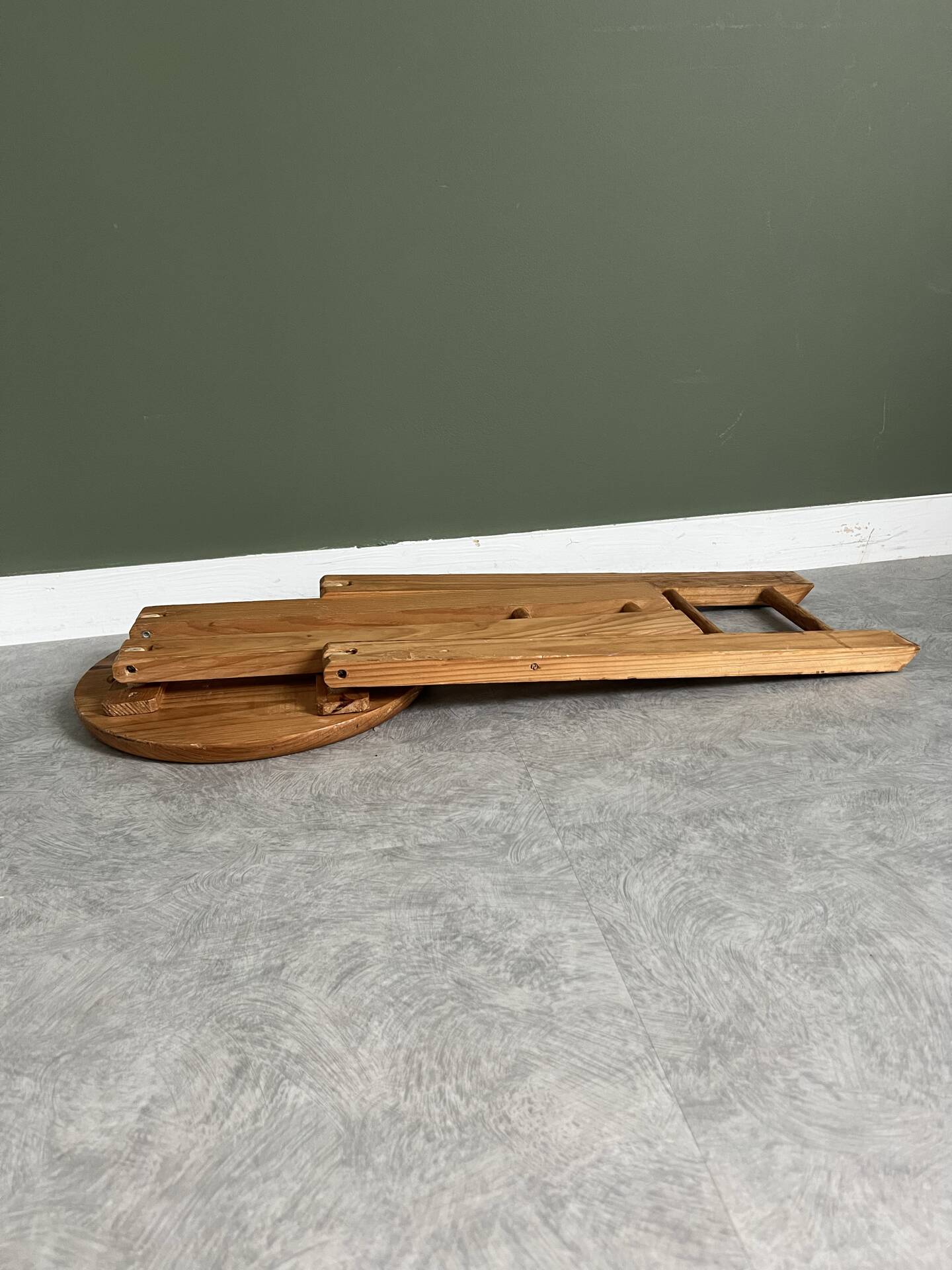 Tabouret bois Roger Tallon