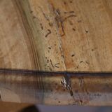 Solid wooden round table