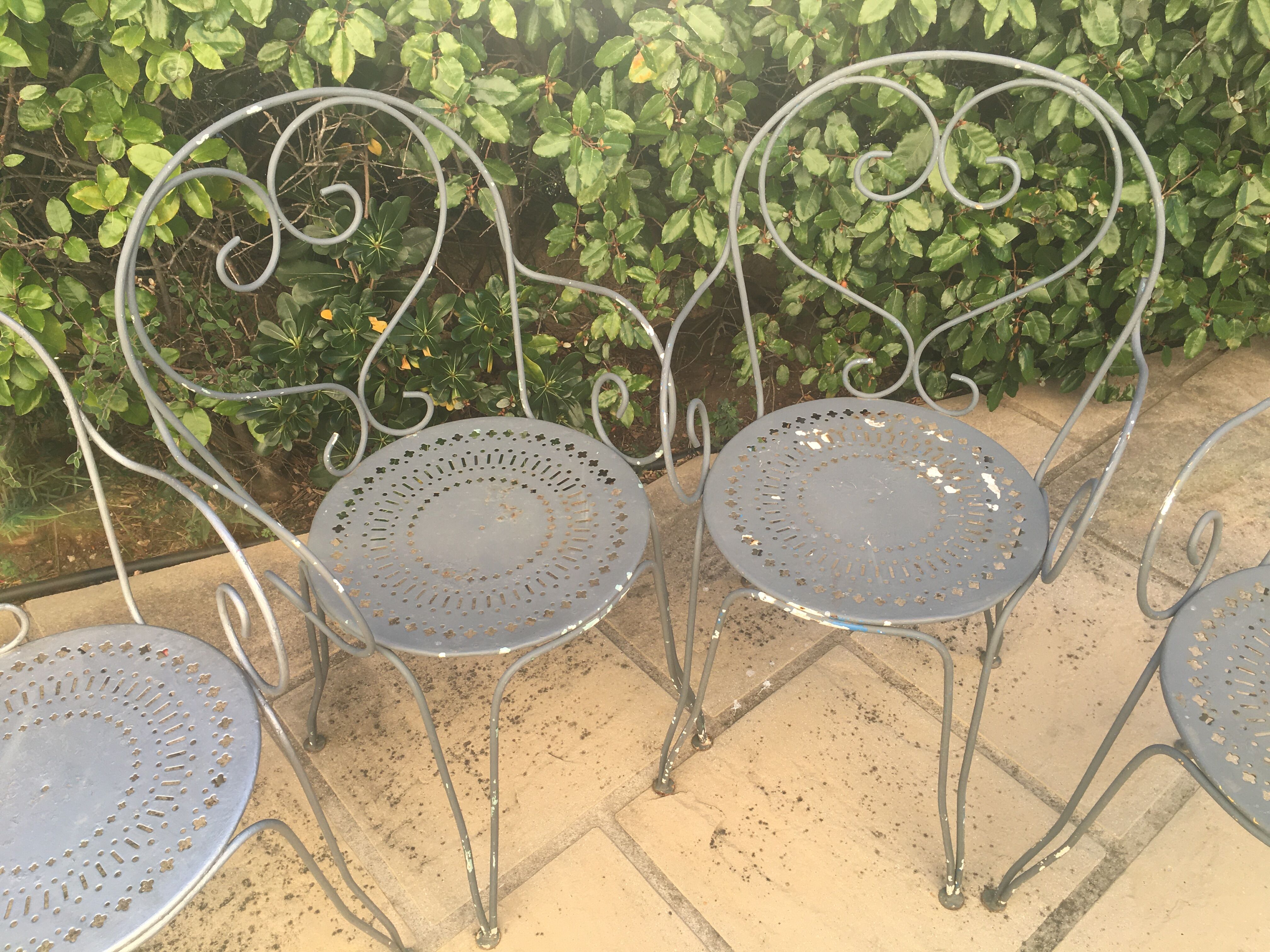 Fauteuils jardin fer forgé