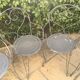 Fauteuils jardin fer forgé