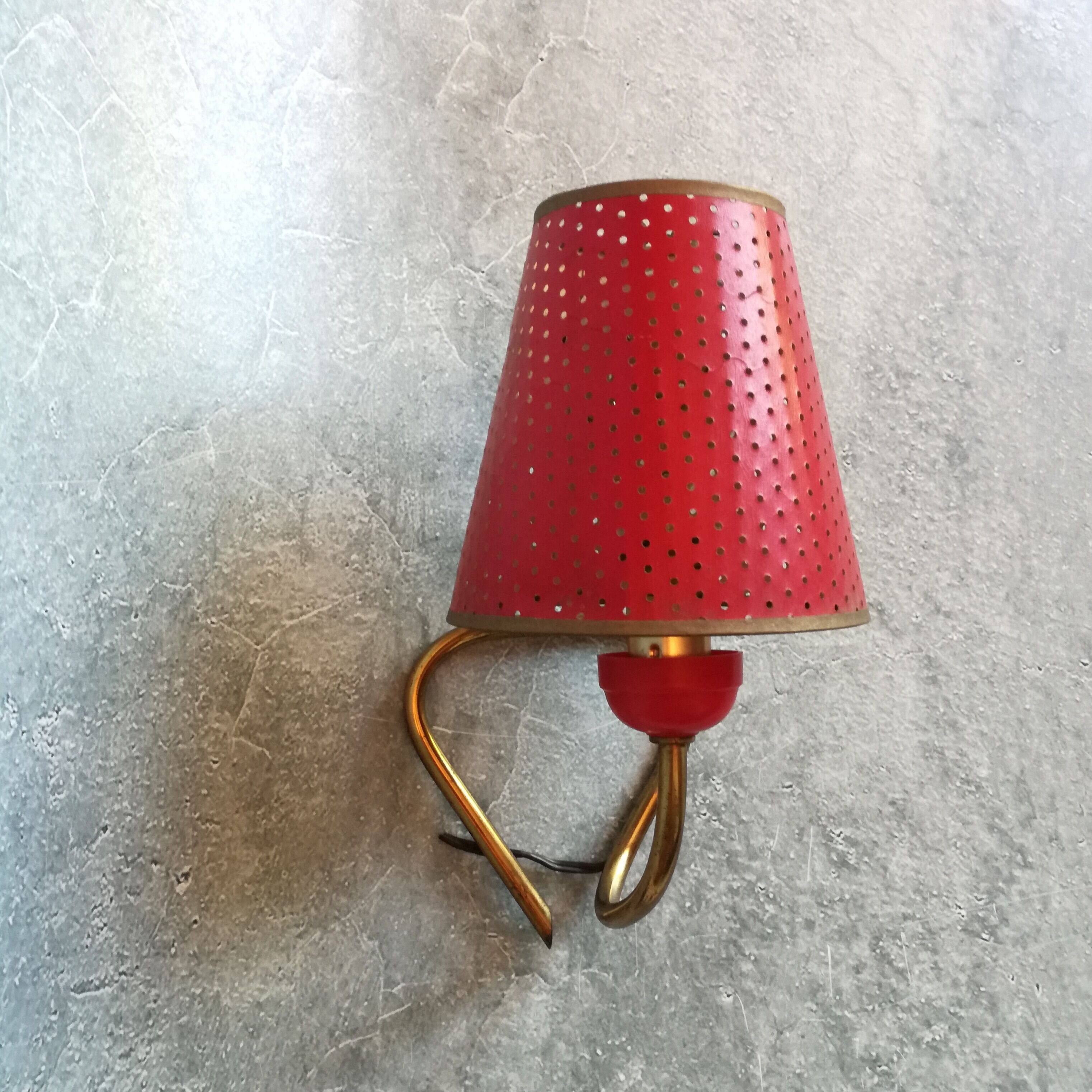 Golden wall lamp 1960