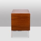 André Monpoix. 3-drawer teak chest of drawers. 1960s.