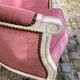 Armchair / Pink velvet Bergère
