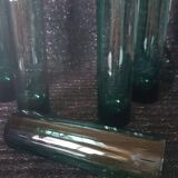 Set of 5 glass tubes in crystal