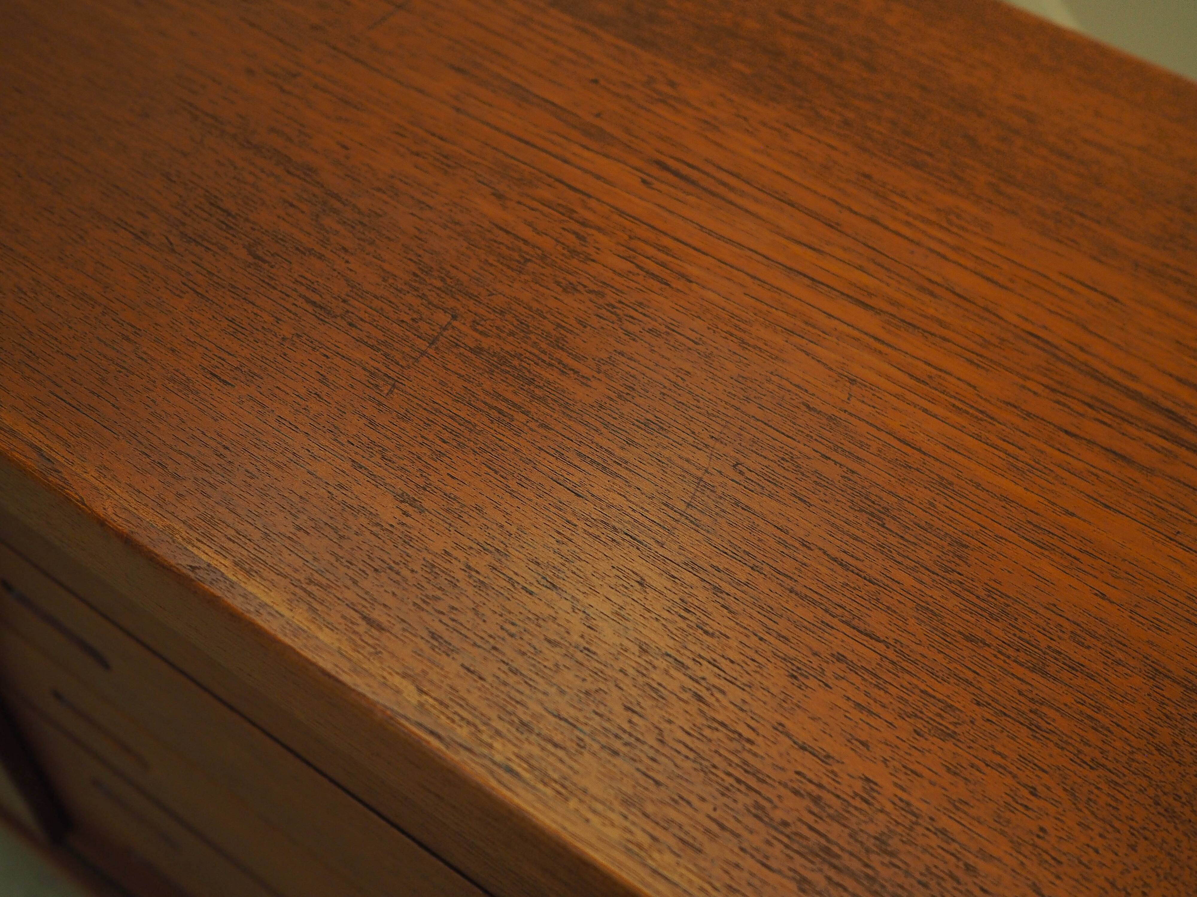Teak sideboard with sliding doors, Denmark, 1960s
