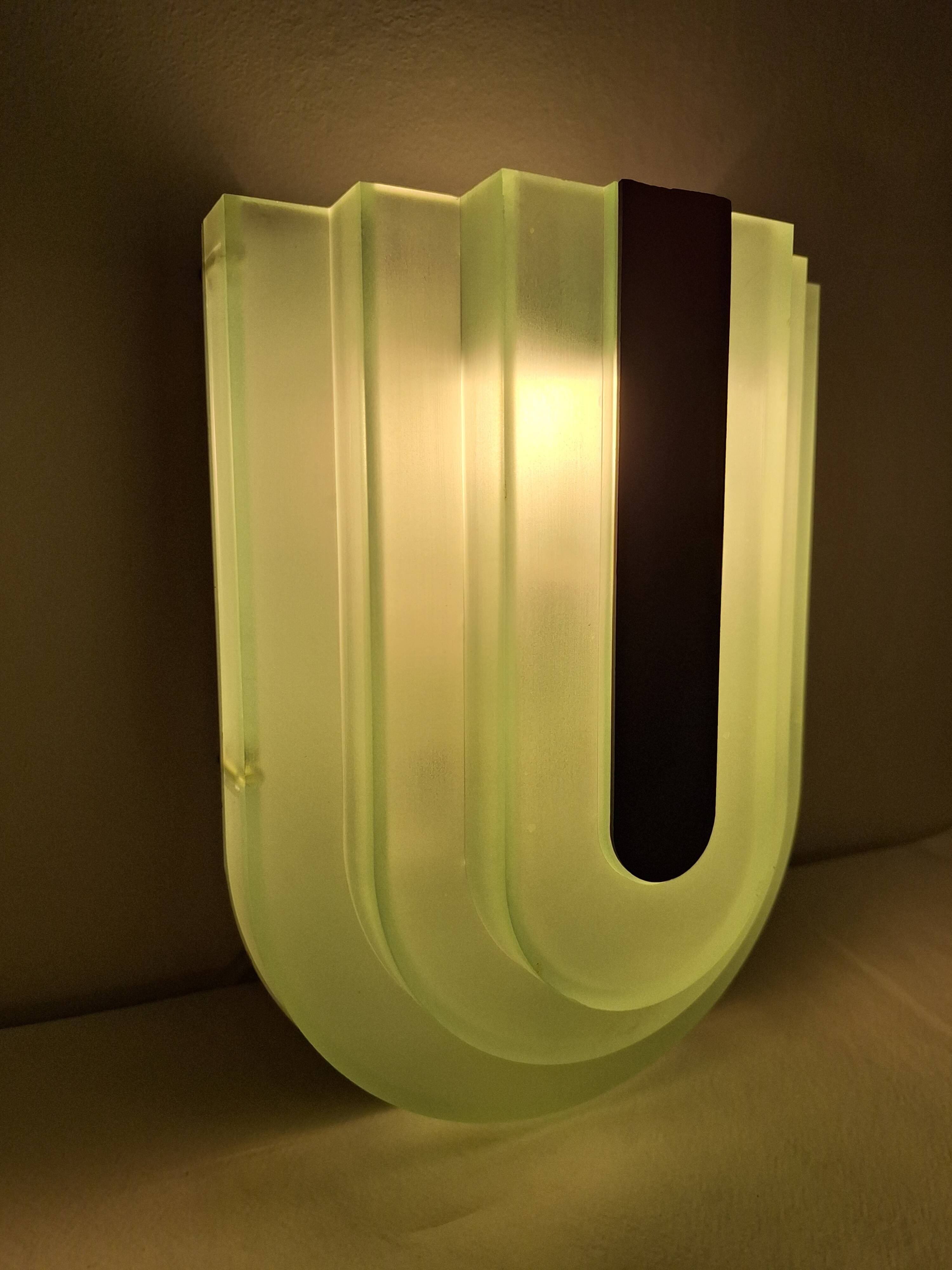 Vintage Herda Memphis wall light 1970s