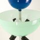 Rare 1980s Memphis style Murano glass chandelier / pendant lamp - Tre