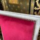 Suite de 6 chaises de style Louis XVI velours rouge